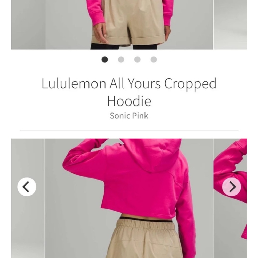 Lululemon All Yours Cropped Hoodie